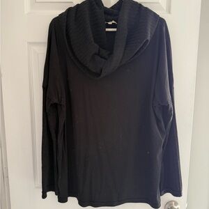Kori Elegant Black Cowl Neck Sweater